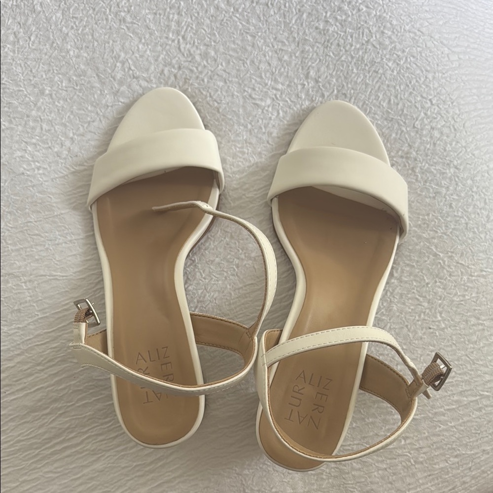 Naturalizer Women's White Sandal Heel